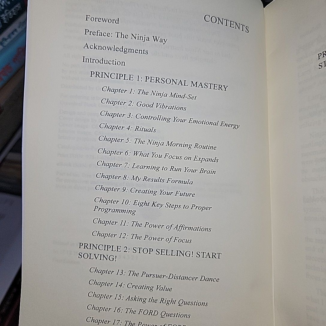 Ninja Selling; Subtle Skills, Big Results By Larry Kendall. 