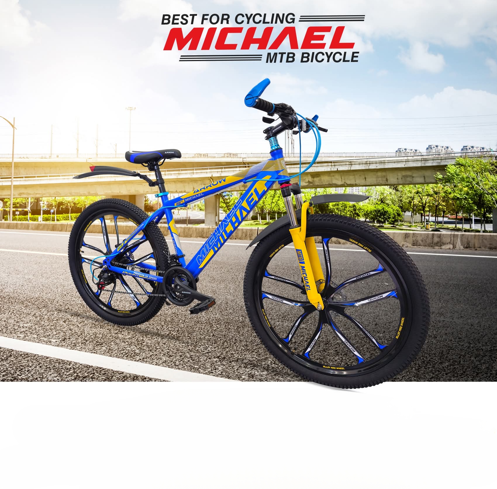 26 inchi 21 Speed Gear Cycle With Suspension Lockout fork High Rim Coloring Fat Spoke With Shimano Parts