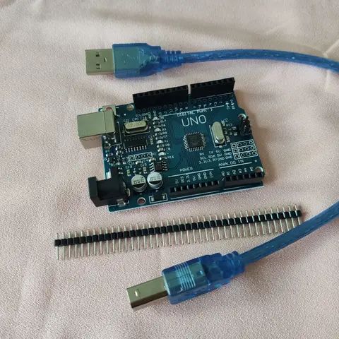 Arduino UNO R3 SMD Development board With USB cable for robotics & automation project.