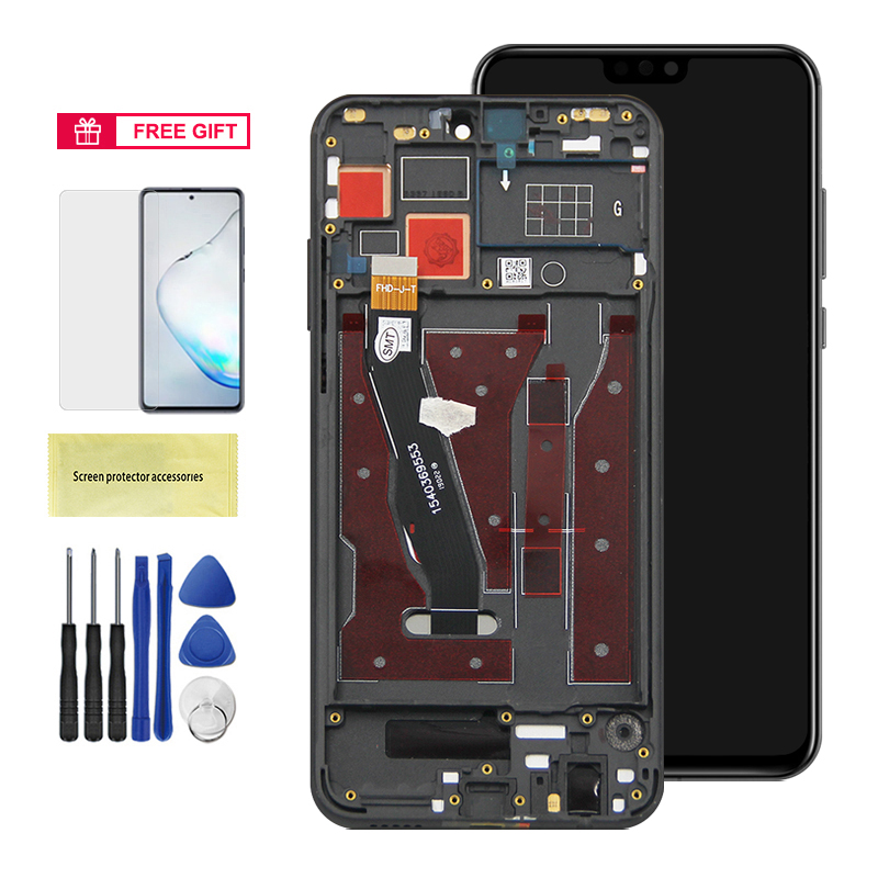 Original For Honor 9X Lite LCD Display Touch Screen Digitizer Assembly Replacement For Honor 9X Lite JSN-L21 Display With Frame. 