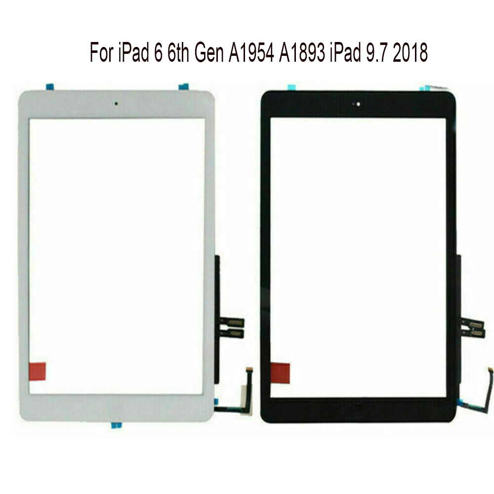 For iPad 9.7 2018  For iPad 6 6th Gen A1954 A1893 LCD Outer Touch Screen Digitizer Front Glass Display Touch Panel Replacement. 