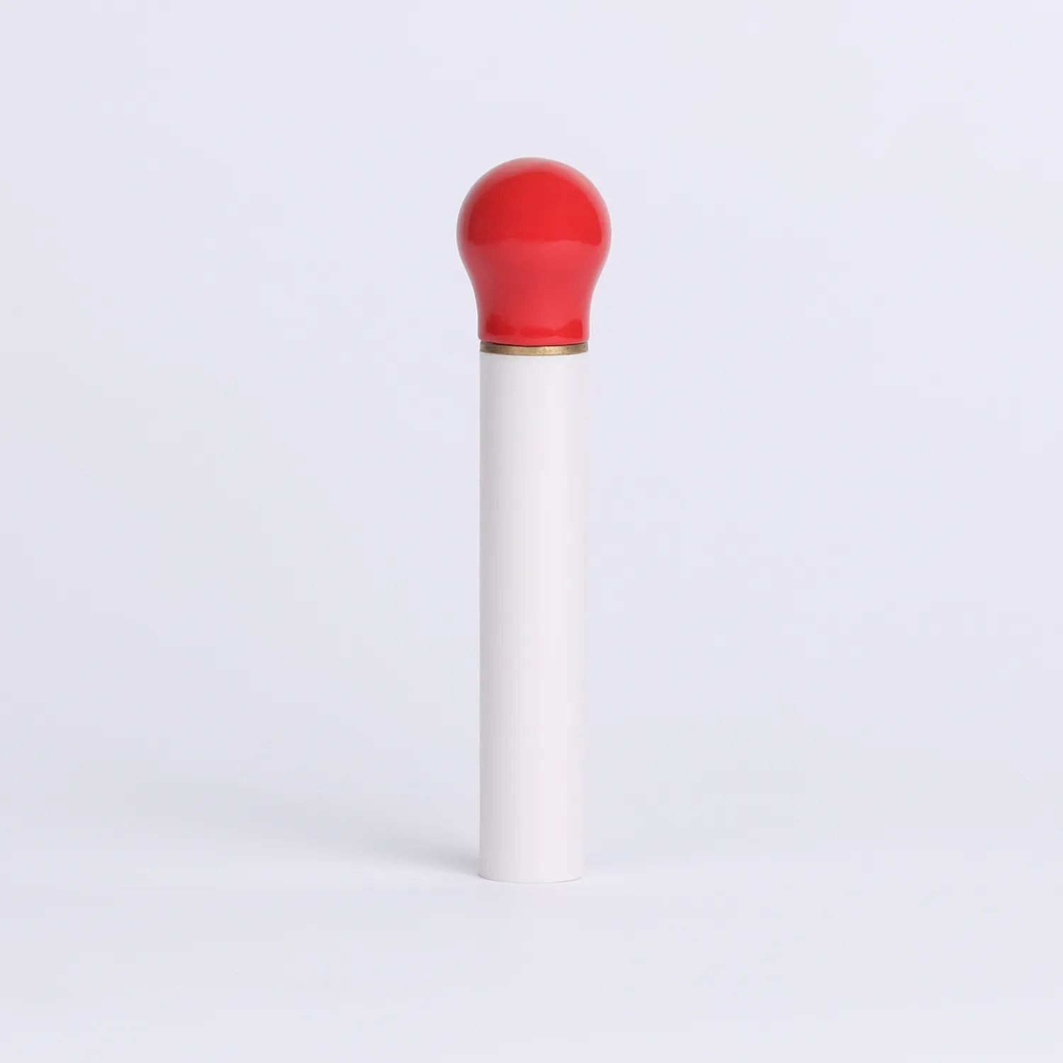 White Cigarette Shaped White & Red Colored Morisk Lighter With Permanent Match. 