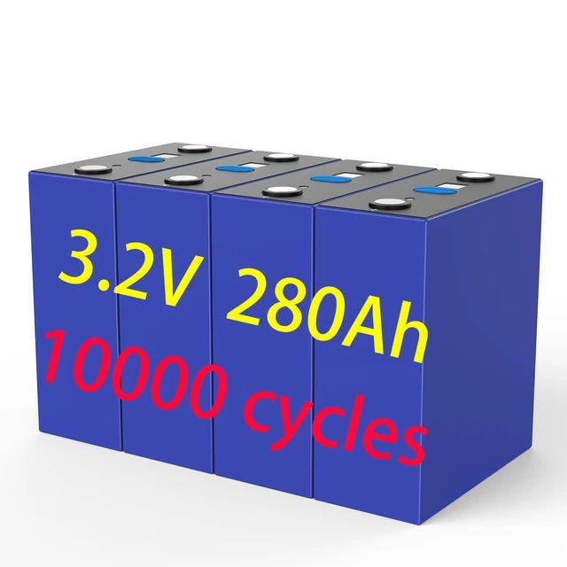 280Ah Lithium phosphate battery 3.2v prismatic. 