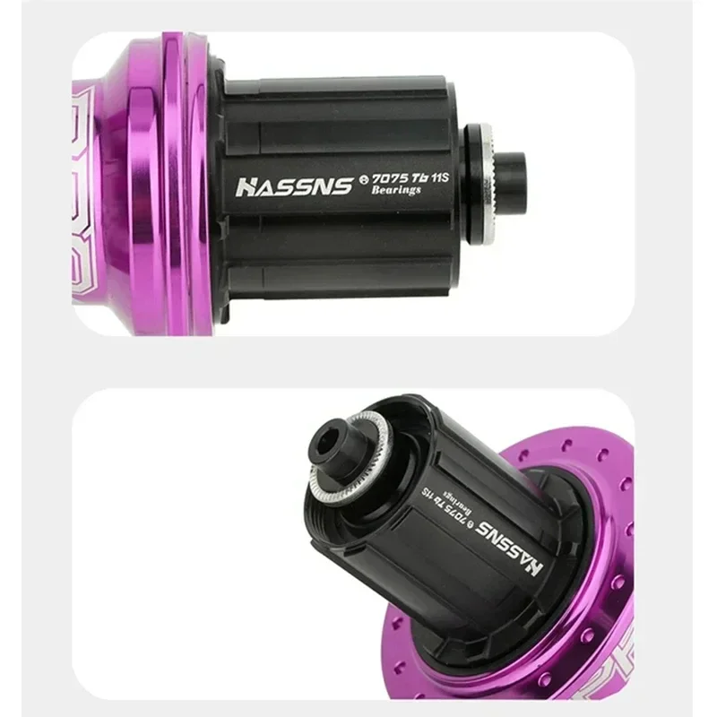 HASSNS Pro 7 36h Rear Hub Bearing 36Holes Freehub MTB Bike Four Palin 32H Rear Hub for 7-12 Speed Noisy Cube Bicycle 6 Pawl Hubs. 