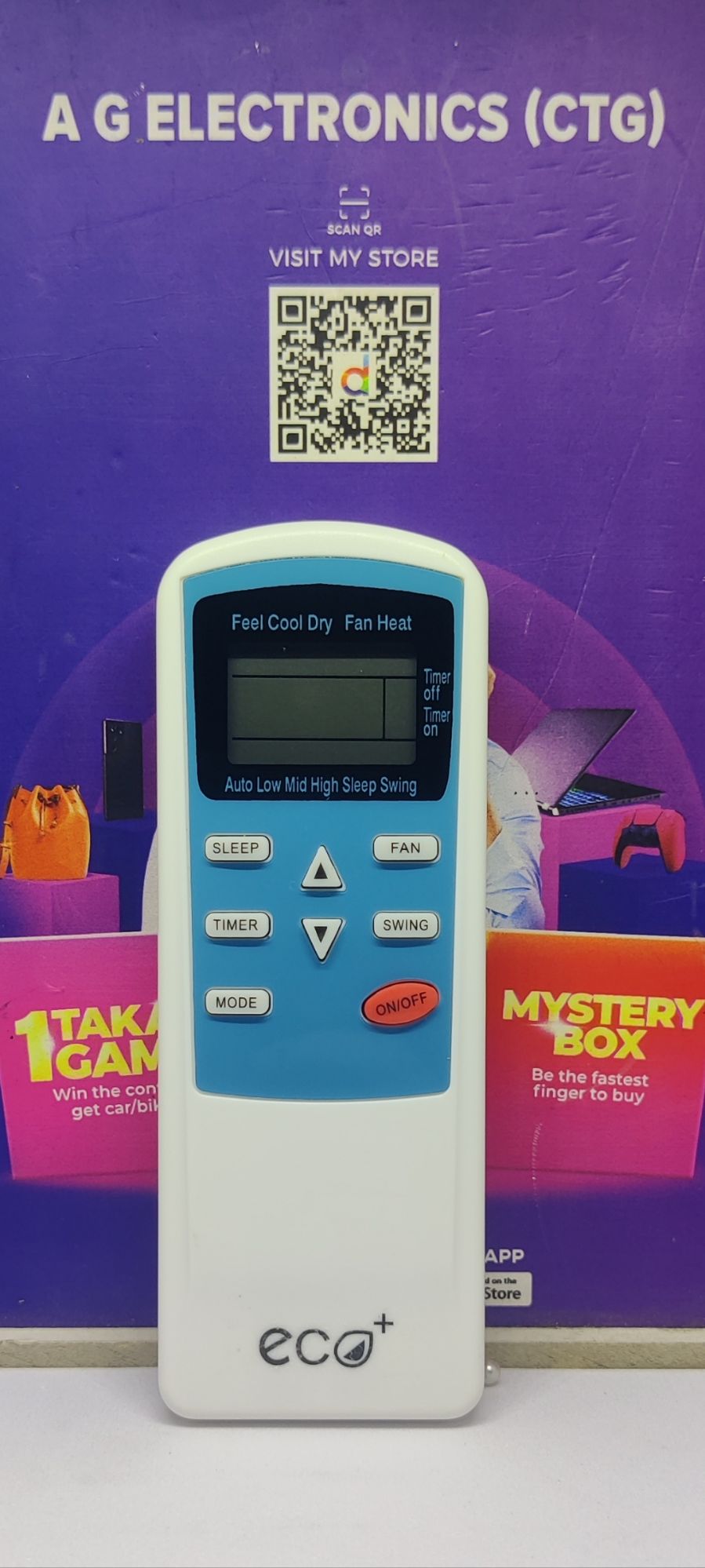 Remote Control For ECO+ Air-conditioning.
