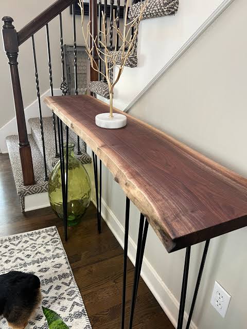 Live Edge Entryway Table. 