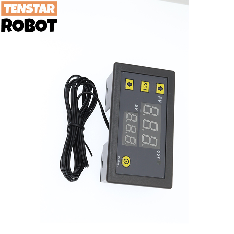 W3230 12V 24V AC110-220V Probe line 20A Digital Temperature Control LED Display Thermostat With Heat/Cooling Control Instrument. 
