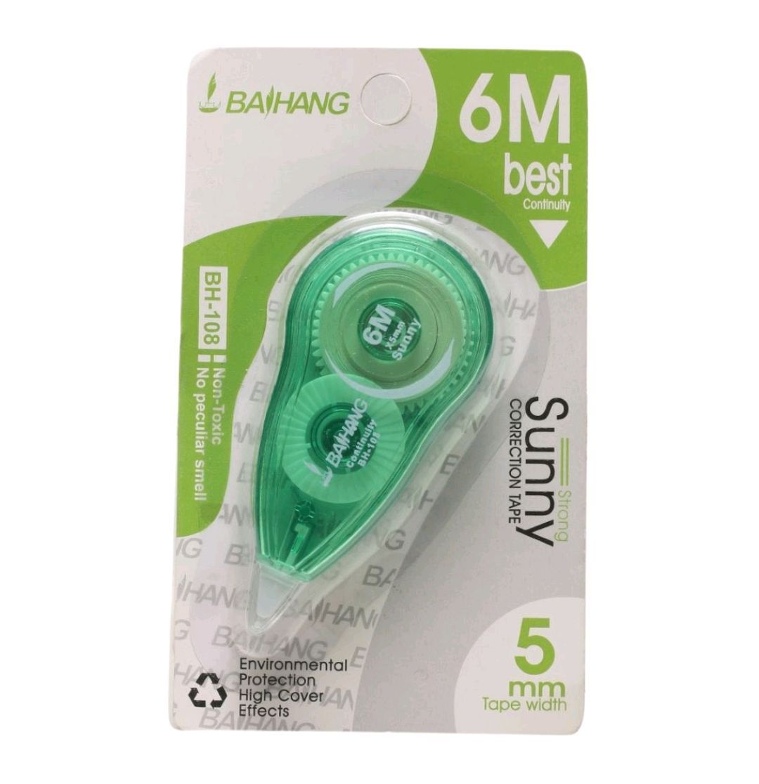 Correction Tape Fluid Alternative of Fluid Pen Remove Wrong Writing. 