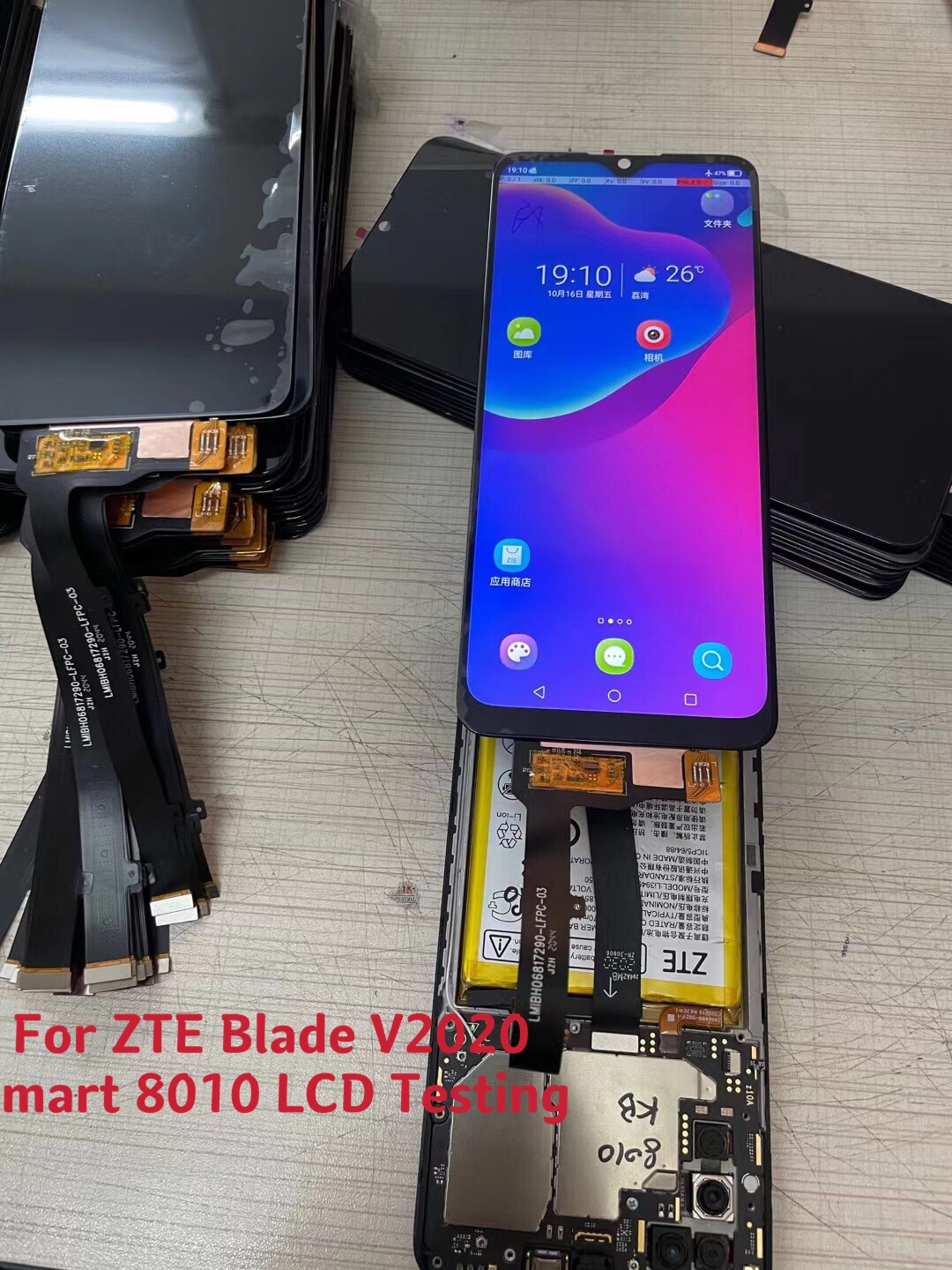 Original 6.82" Display For ZTE Blade V2020 Smart 8010 5G LCD Touch Screen Digitizer Assembly For ZTE 8030/V30 Vita LCD Replace. 