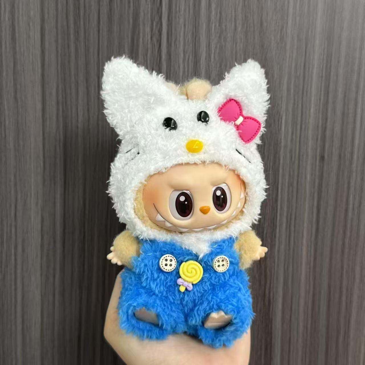 New 17cm Labubu Costume Cosplay Changeable Handmade Frog and Pig Plush ...