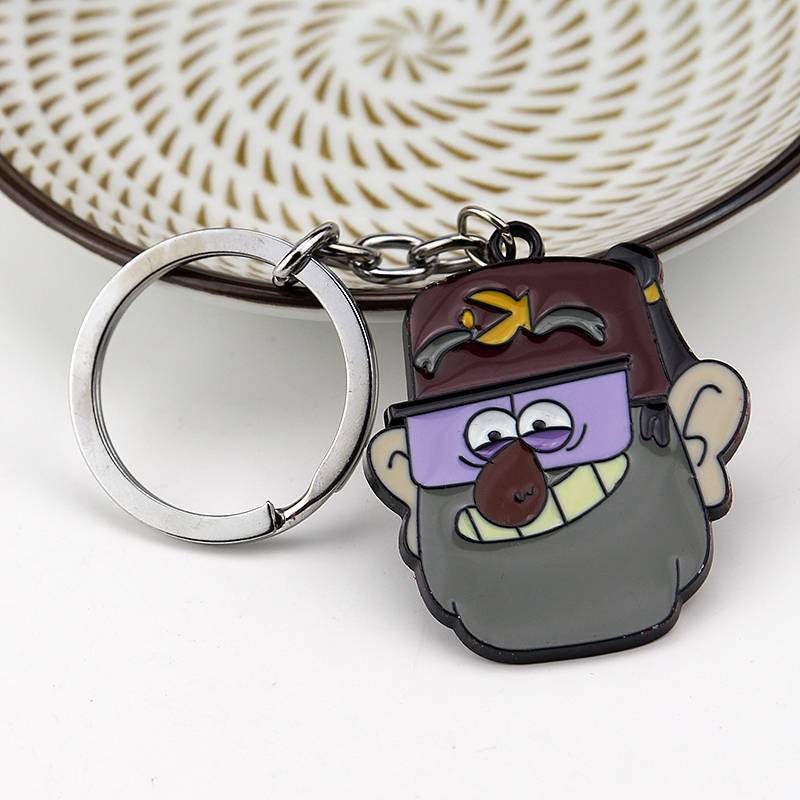 Anime Gravity Falls Cipher Keyring Mysterious Town Stanley Pines Dipper Mabel Zodiac Journal Metal Enamel Keychain Key Toys. 