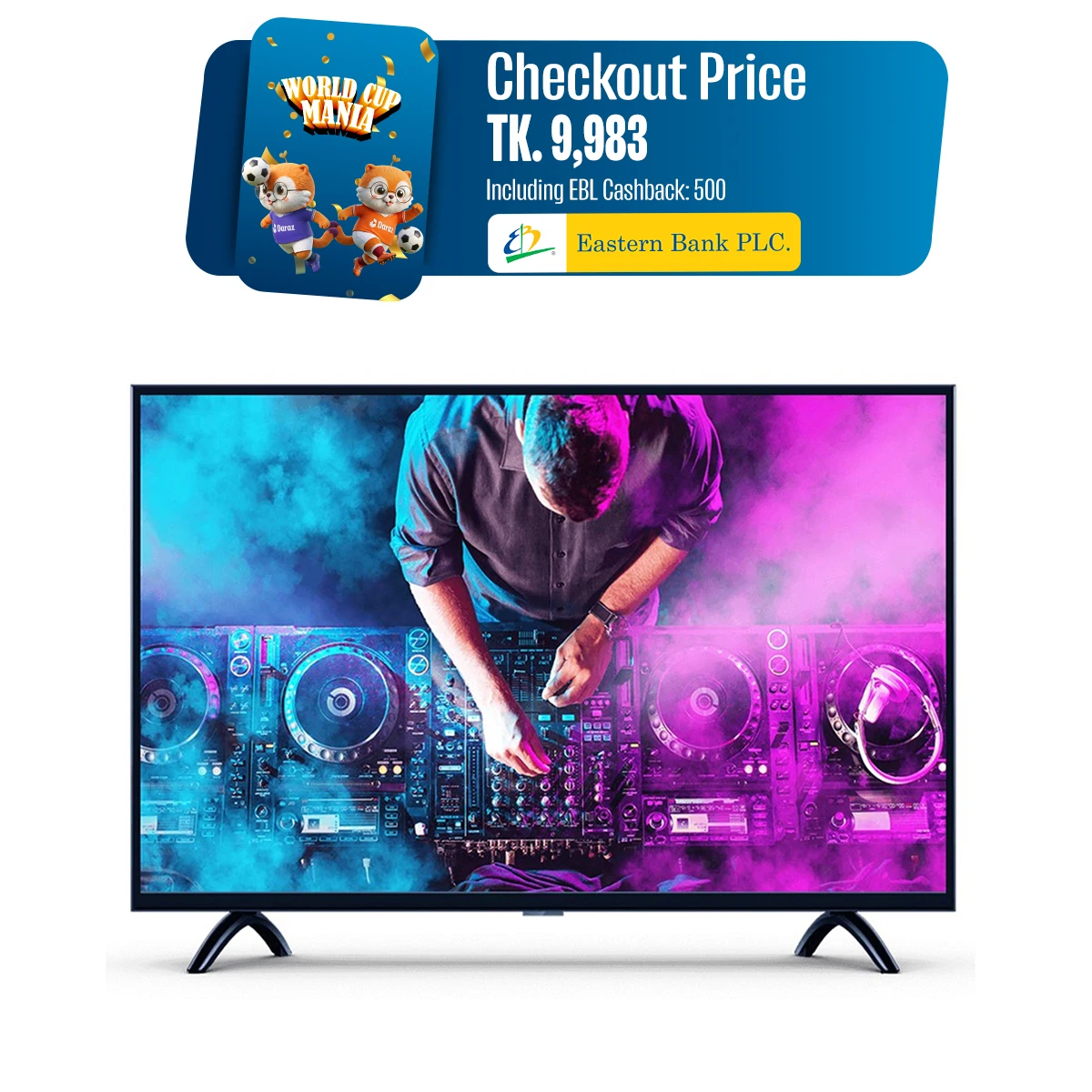 24 Inch LED Smart TV 4K Supported - 2GB RAM/16GB ROM