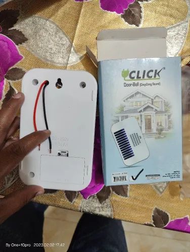 CLICK AC/DC Ding Dong Calling Door Bell Electronic Click  Piano Design Door AC/DC Calling Bell Sweet Sound For Home and Office. 