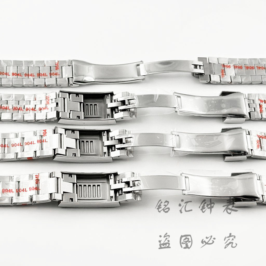 20MM Width 904L Silver Presidential Oyster Jubilee High Quality Glide Lock Clasp Stainless Steel Wristband for Submarine Log. 