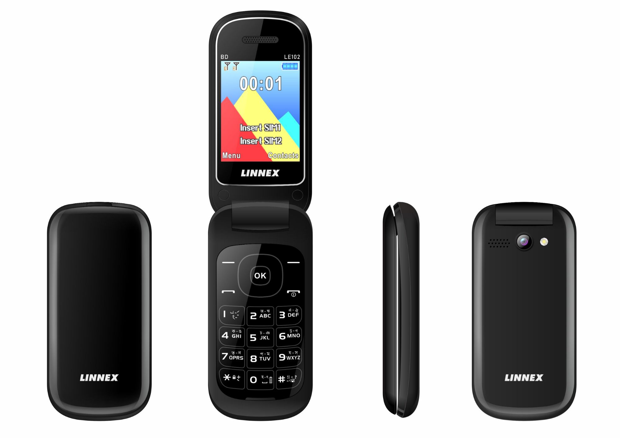 LE 102 Dual Sim Standby 2.4inc Display Long Lasting Battary Feature Mobile phone