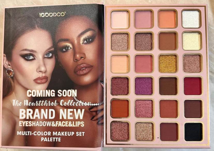 NYLI Professional IGOODCO 5-in-1 Makeup Book Kit: Comprehensive Palette with All-in-One Glitter & Matte Eyeshadows, Highlighter, Blush, Contour, Lip Colors, and Eyebrow Enhancers (Multicolor). 