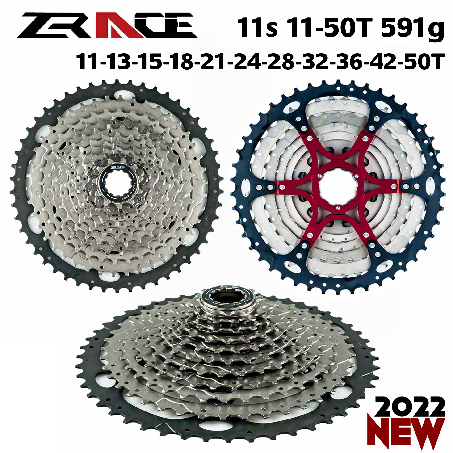 ZRACE Bicycle Cassette 8 9 10 11 12 Speed MTB bike freewheel 11-42T / 11-46T / 11-50T/11-52T for ALIVIO / DEORE / SLX / XT. 