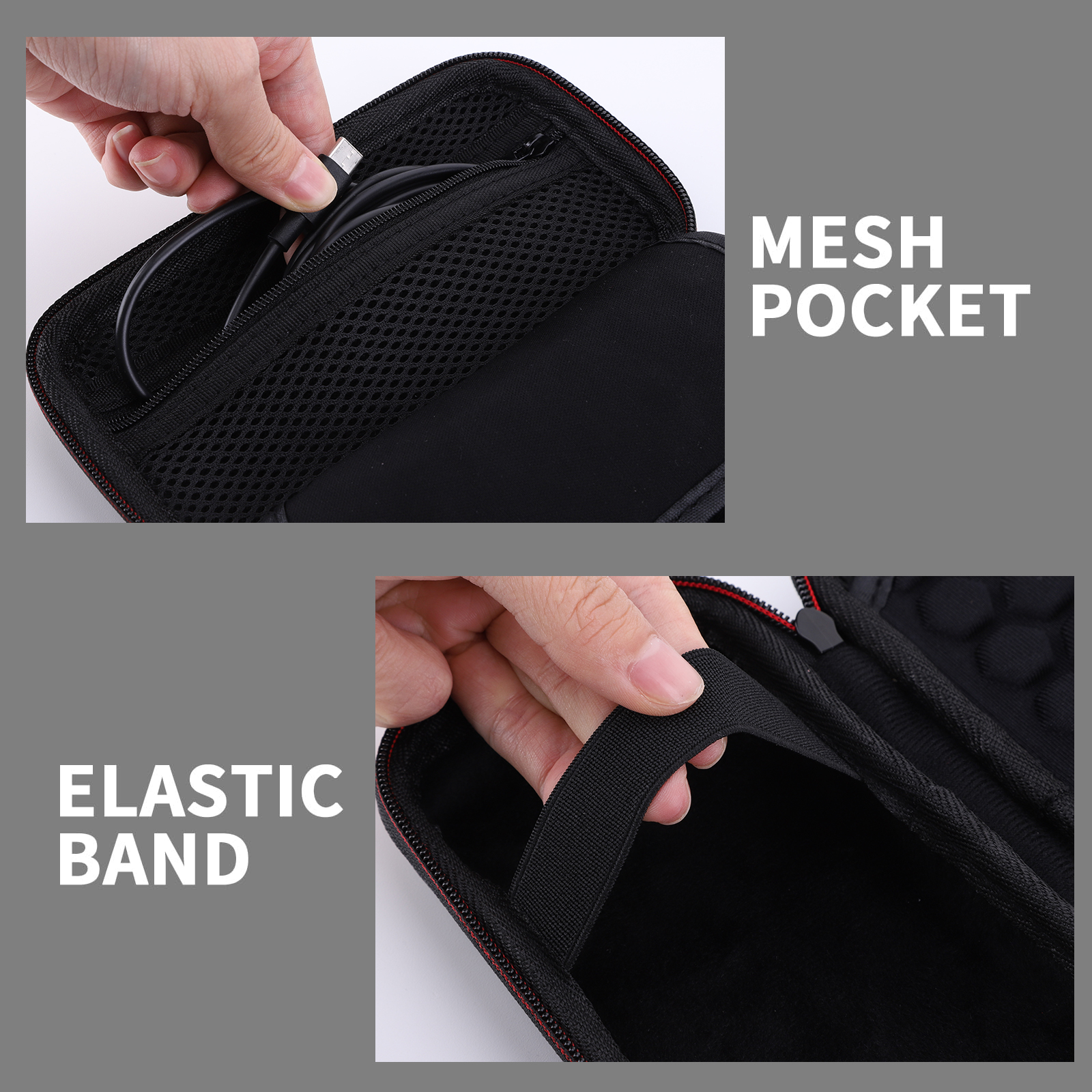Hard Carrying Case PortablBag for ANBERNIC RG35XX H RG353M Retro Game Console Travel Storage Holder With Mesh Bag For SD Card. 