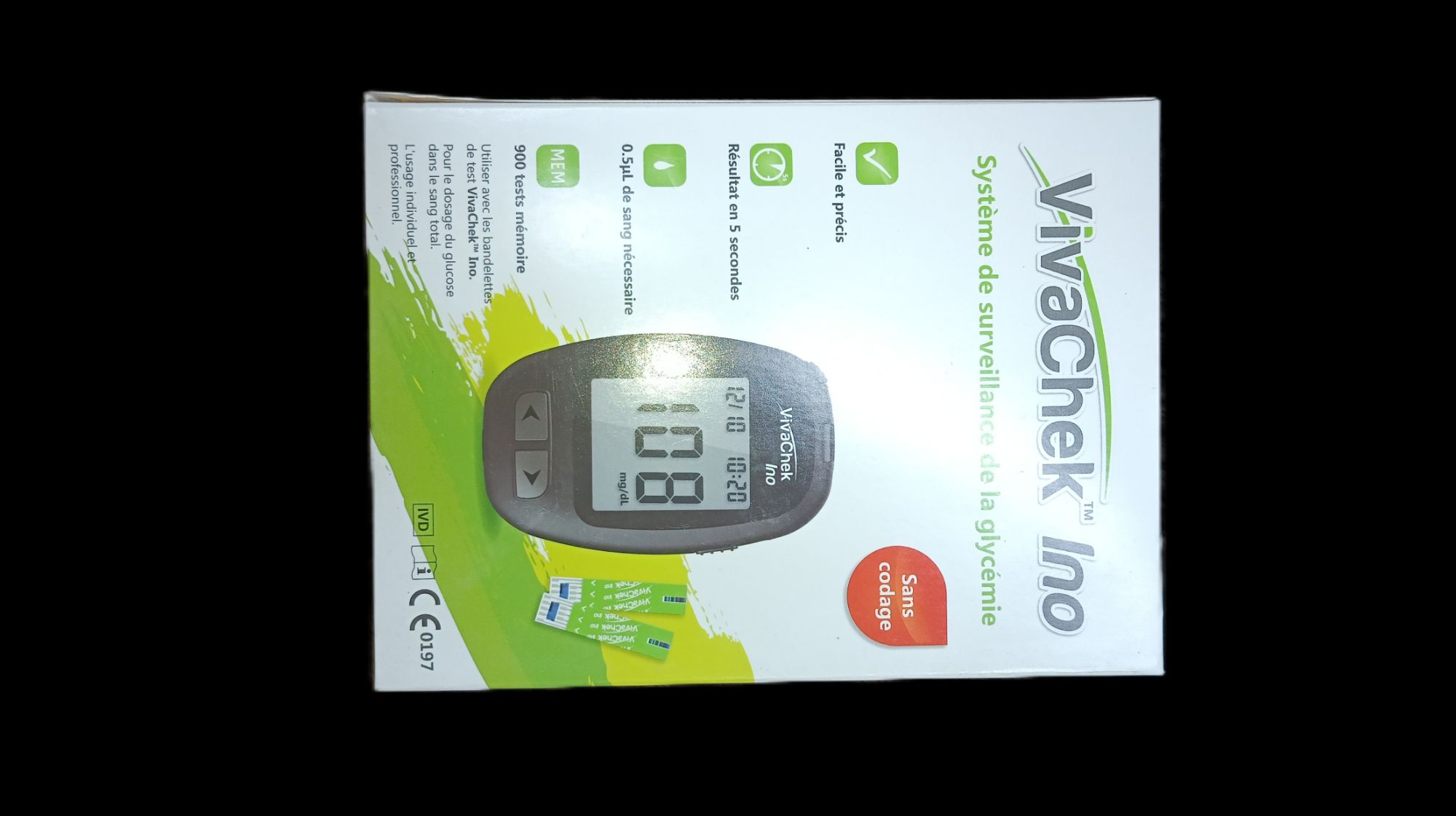 Blood Glucoge monitor machine with Lenset and Strip-Glucose meter -(VivaChek)-01 pc. 