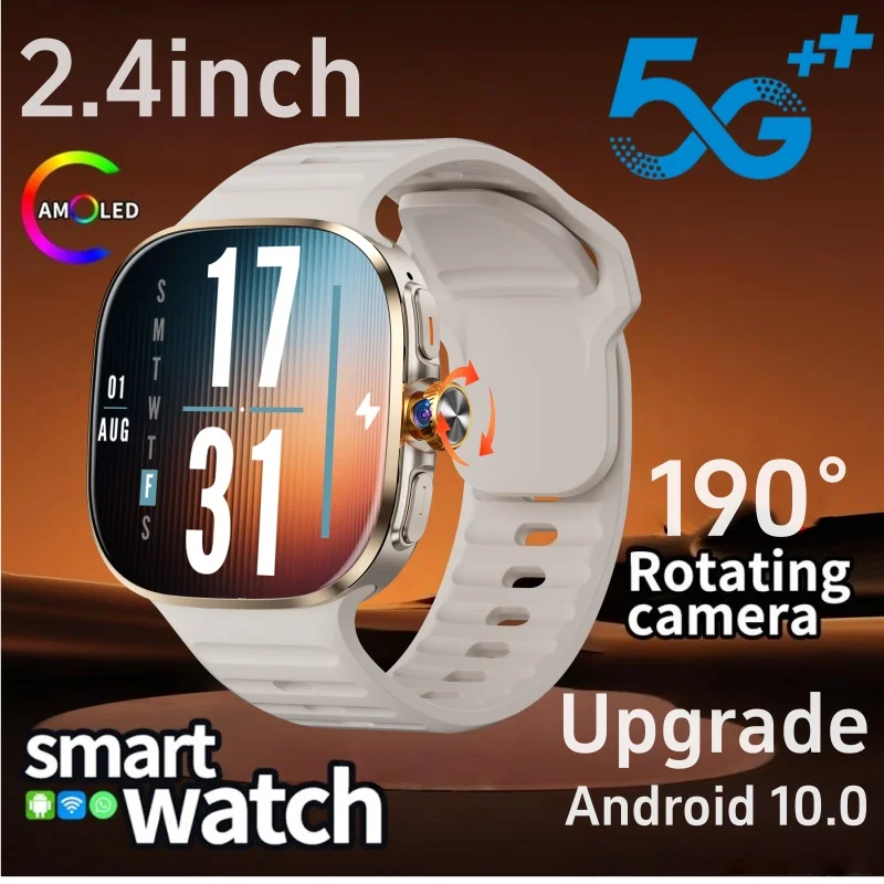 M99 Smartwatch 5G With 2.4inch Amoled Screen 900W Rotating Camera WIFI Position Compass NFC Bluetooth Smart Watch Men Women