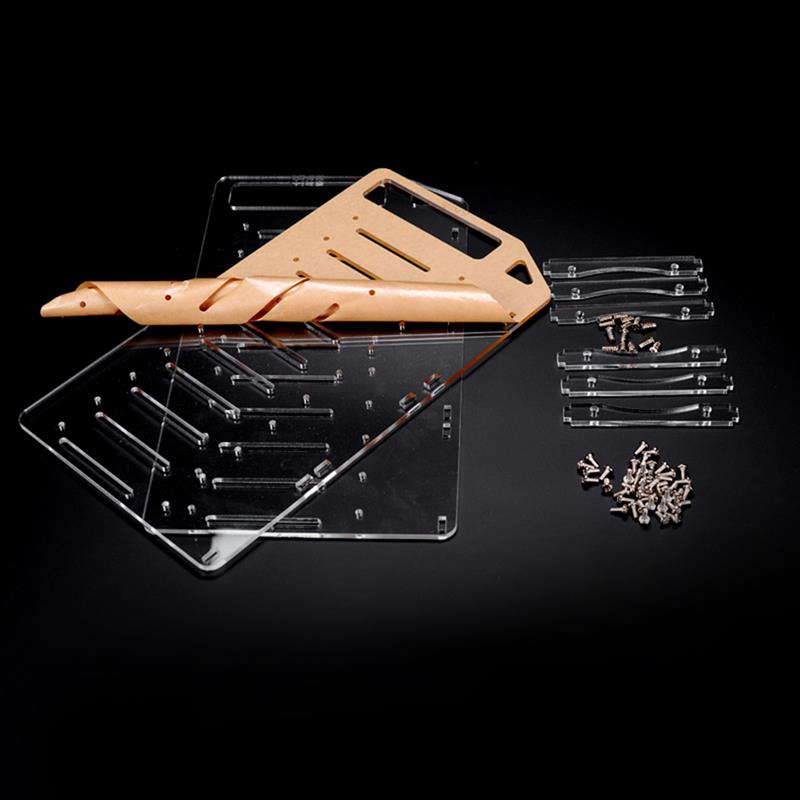 New DIY Acrylic Hard Drive Bracket Transparent Hard Disk Shelf Desktop Computer External Storage Box HDD Hard Disk Drives Cage. 