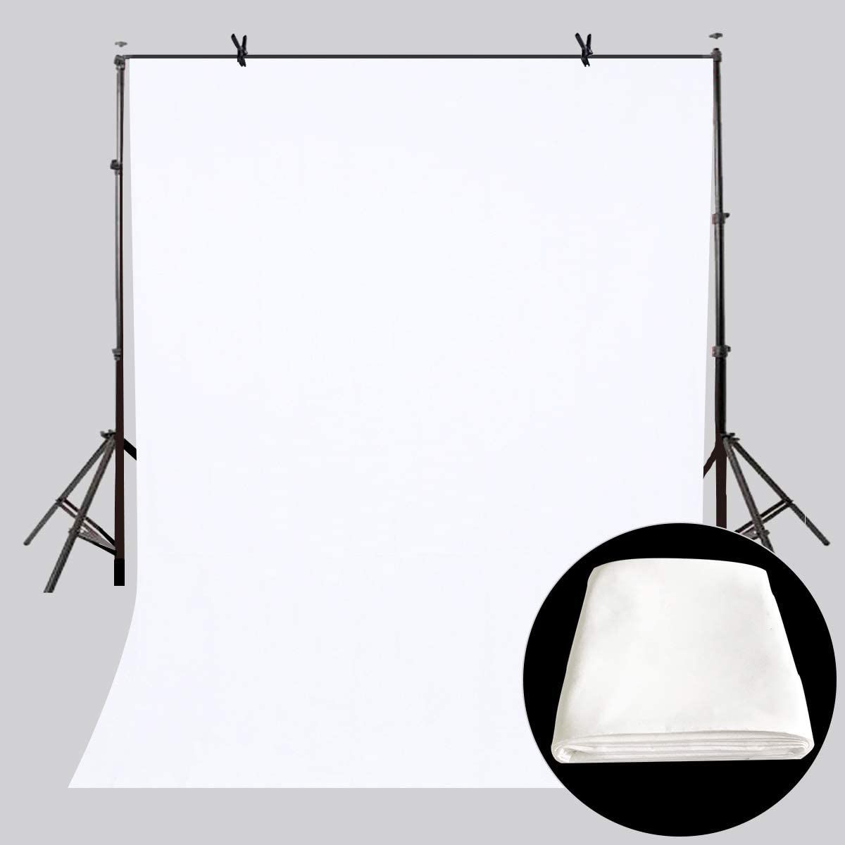 White Screen 5 × 7 feet Backdrop Background For Photography without stand. 