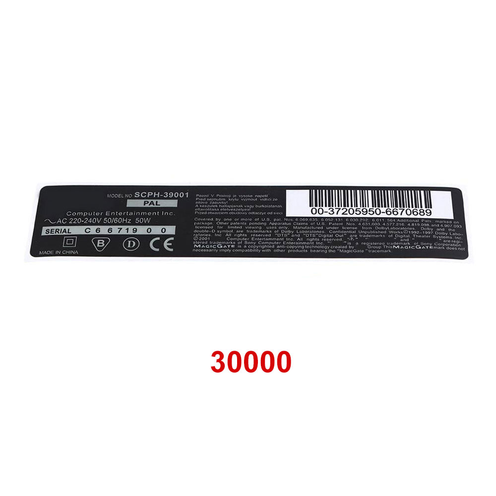 JCD 1piec Security Seal Sticker Label For PS2 Console 3W 7W 9W 30000 70000 90000 SCPH-39001 SCPH-70006 Controller Warranty Seals. 