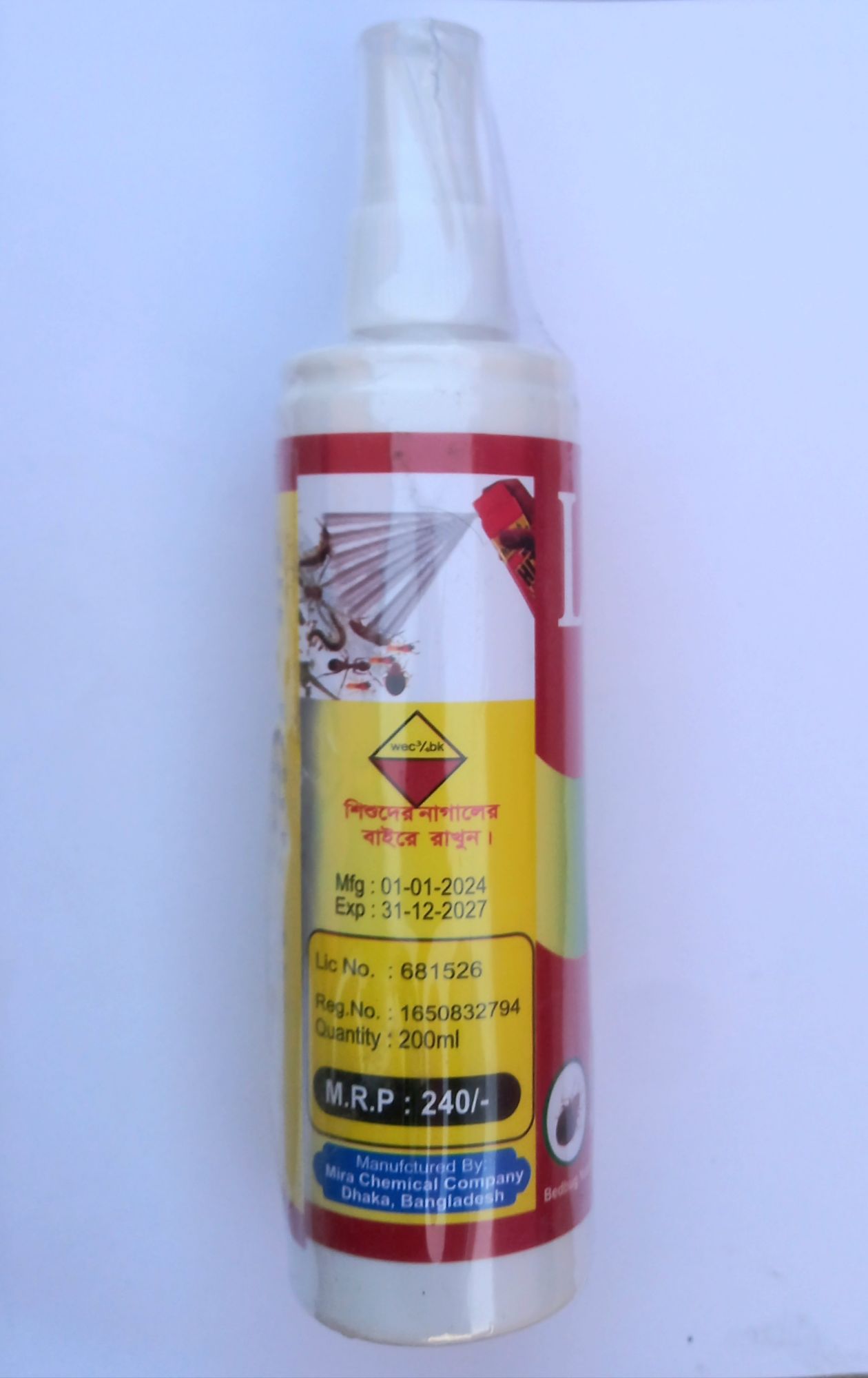 Sardar Lal Hit Spray Men's Deodorant Fragrance Long Lasting Body Spray 150ml. 