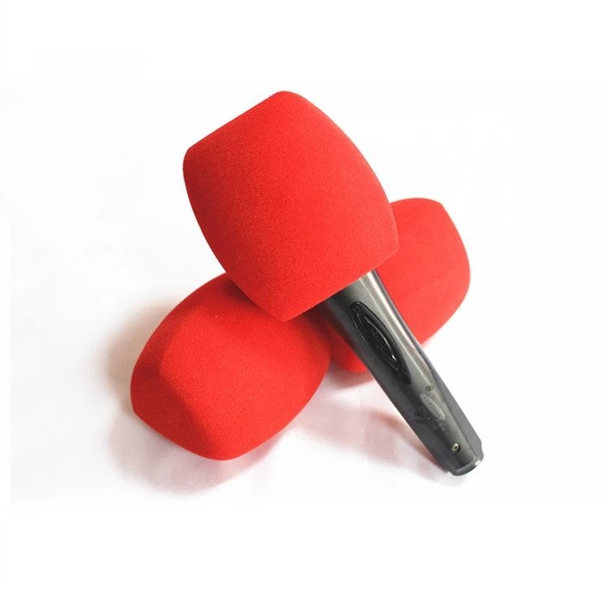 Microphone Sponge Cover Triangles 1 Pc - Enhance Audio Recording Triangular Microphone Sponge Cover (1 Pc)