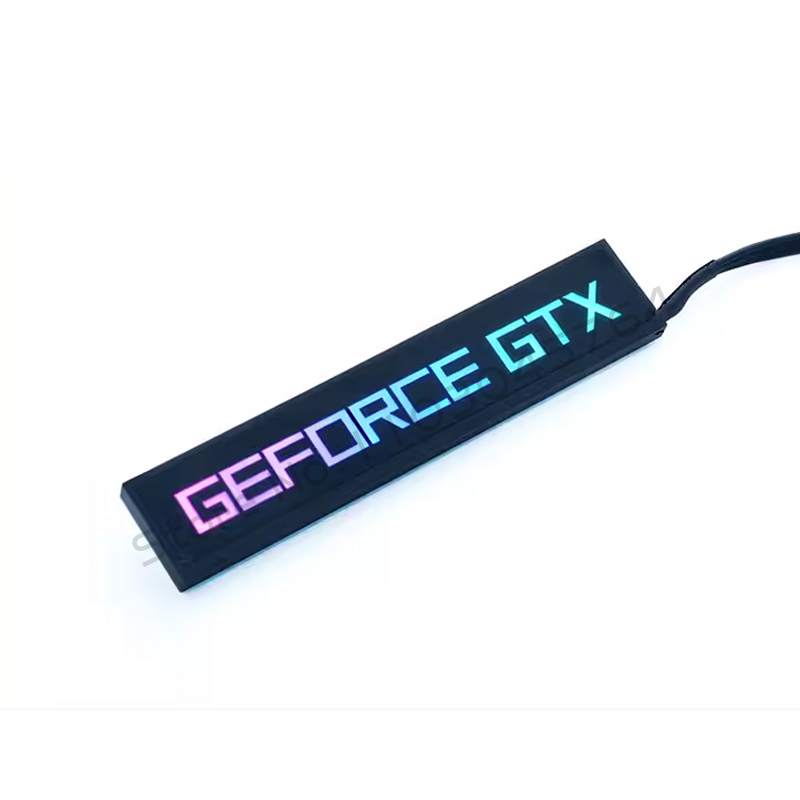 Computer Case GPU Side Panel RGB RTX GTX Graphics Card VGA Lightboard Backplate 5V 3Pin ARGB M/B AURA SYNC. 