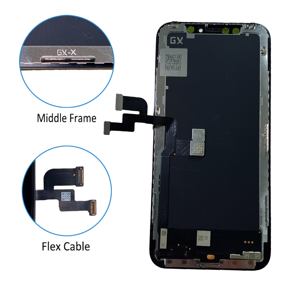 GX AMOLED Screen For iPhone X Xs Max 11 Pro Max 12 Mini 12 Pro Max 13 LCD Display 3D Touch Screen Digitizer Assembly Replacement. 