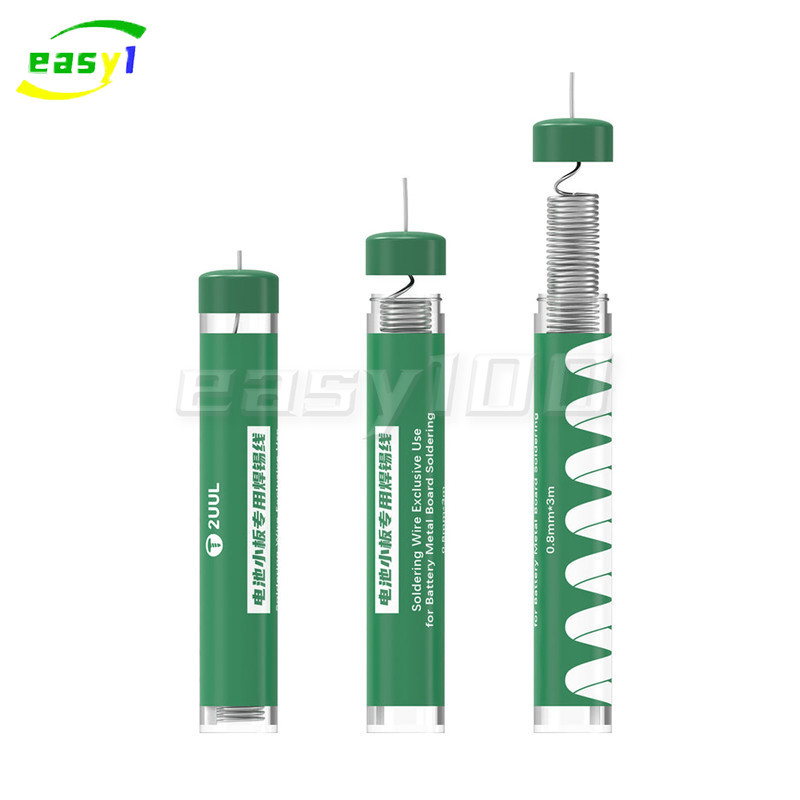 2UUL SC39 Soldering Wire for Mobile Phone Battery Metal Board Soldering 0.8mm*3m Good Activity Fast Speed Welding Tin Line. 