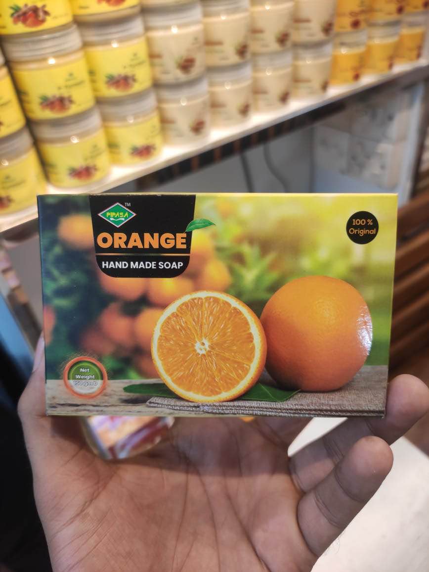 Pipasa Orange Hand Made Soap-150gm. 