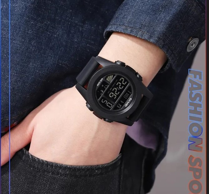Men Fashion Stopwatch Luminous Waterproof Digital Sports Men's Watch ...