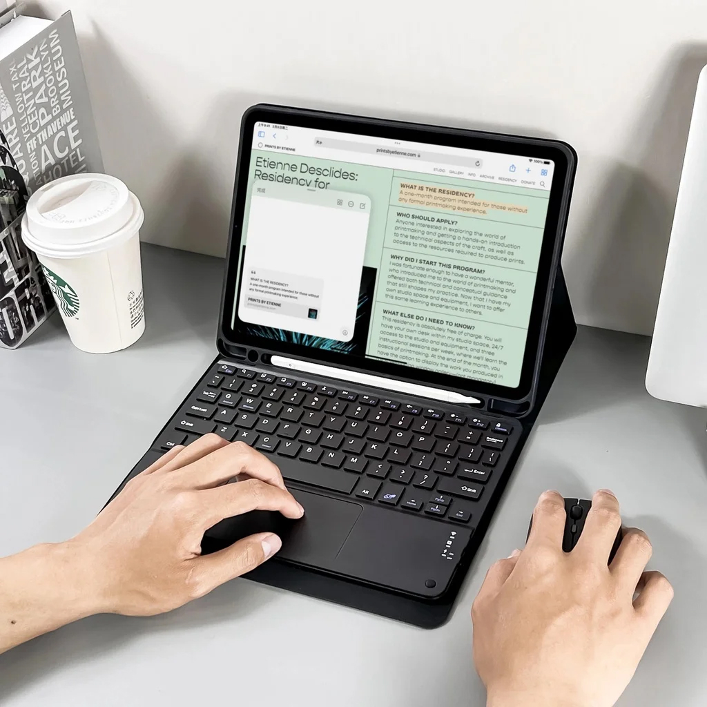 Keyboard Case for Samsung Galaxy Tab A9 Plus, Tablet Cover for Tab S8 S9 Ultra S7 S9 FE+ A8 S6 Lite A7 Lite Magic Keyboard Case. 