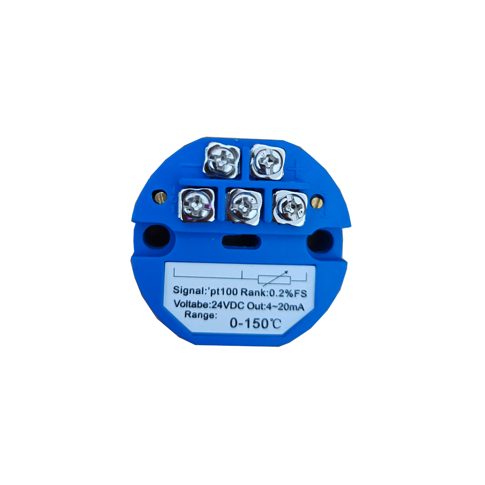 PT100 to 4-20mA -50-600 degree Celsius Thermal Resistance Converter RTD Input 4-20mA Output Head Mounted Temperature Transmitter. 