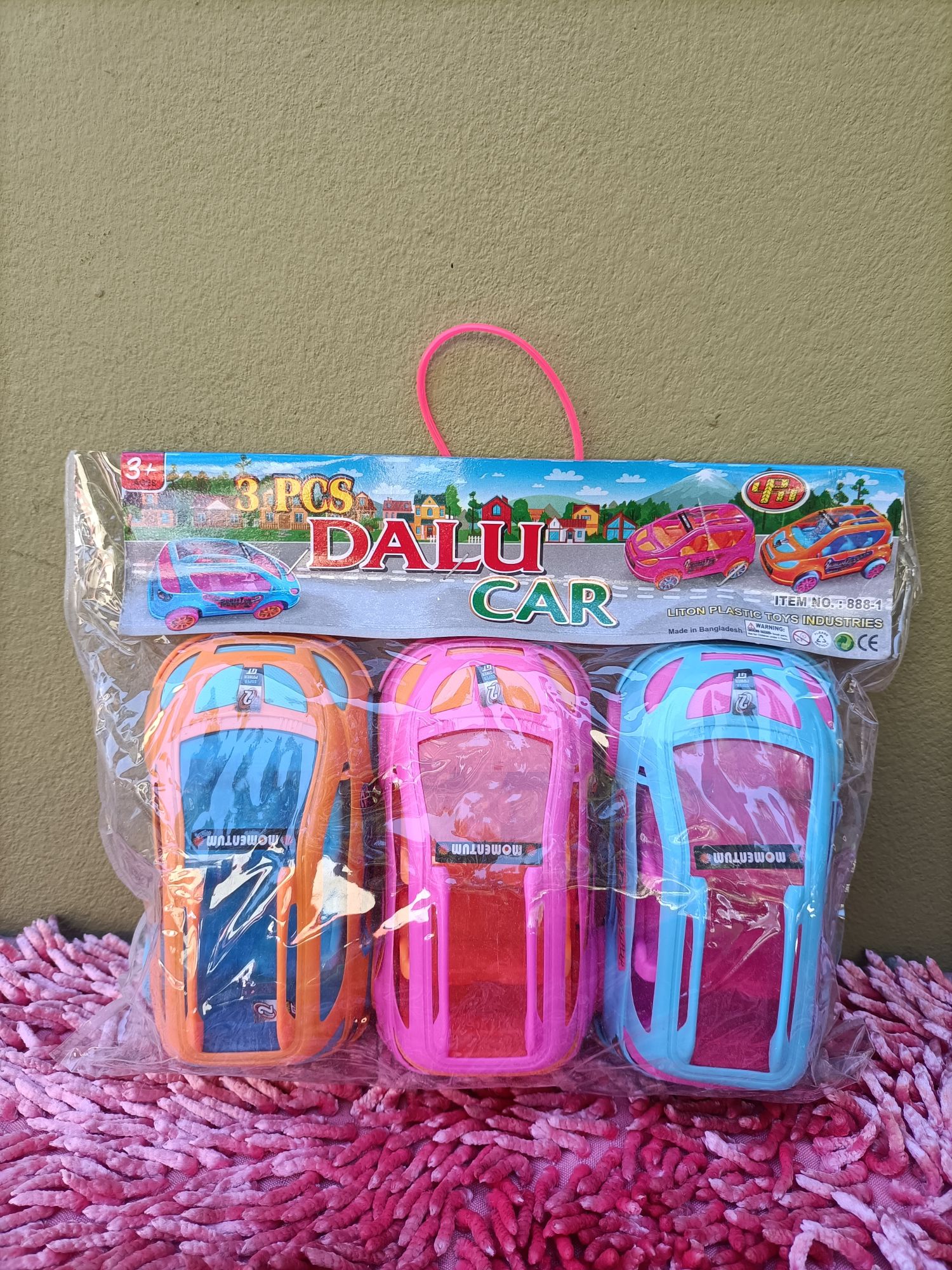 3 Piece Dalu Car Set for Baby/ Pull Back Car toy set. 