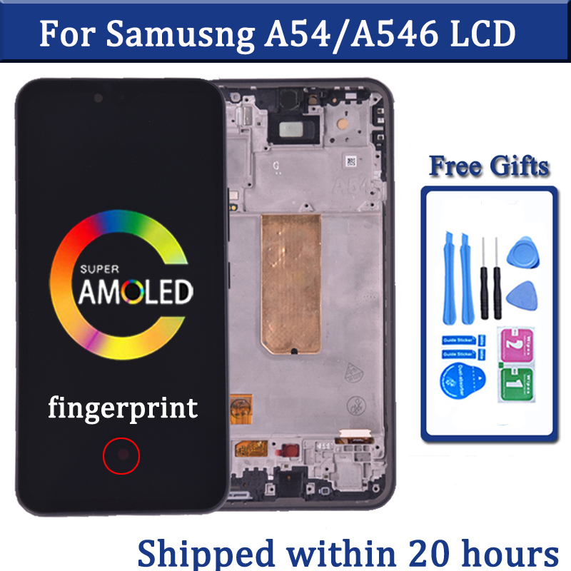 6.4'' Super AMOLED For Samsung A54 5G LCD A546U A546B Display Touch Screen Digitizer For Samsung A546 LCD Screen