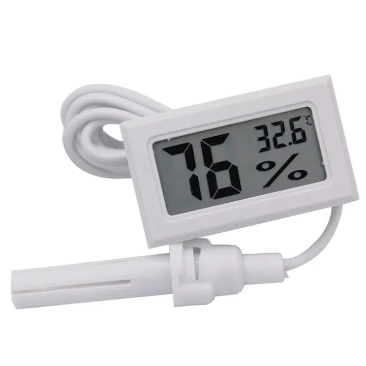Digital LCD Mini Thermometer Hygrometer Fridge Freezer Temperature Humidity Meter - Portable Temperature Humidity Meter

- Use for incubator And Bedroom. 