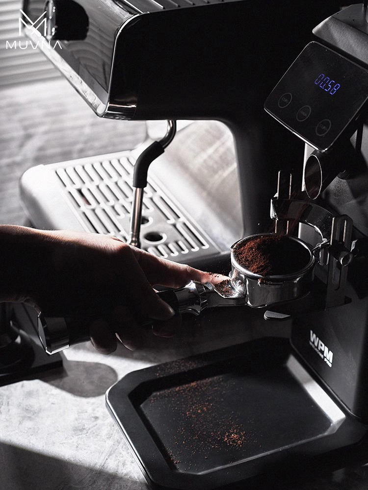 MUVNA Espresso Bottomless Portafilter 2 Ears 58MM Coffee Products Stainless Steel With E61, ECM, Rocket, Sanremo, Faema. 
