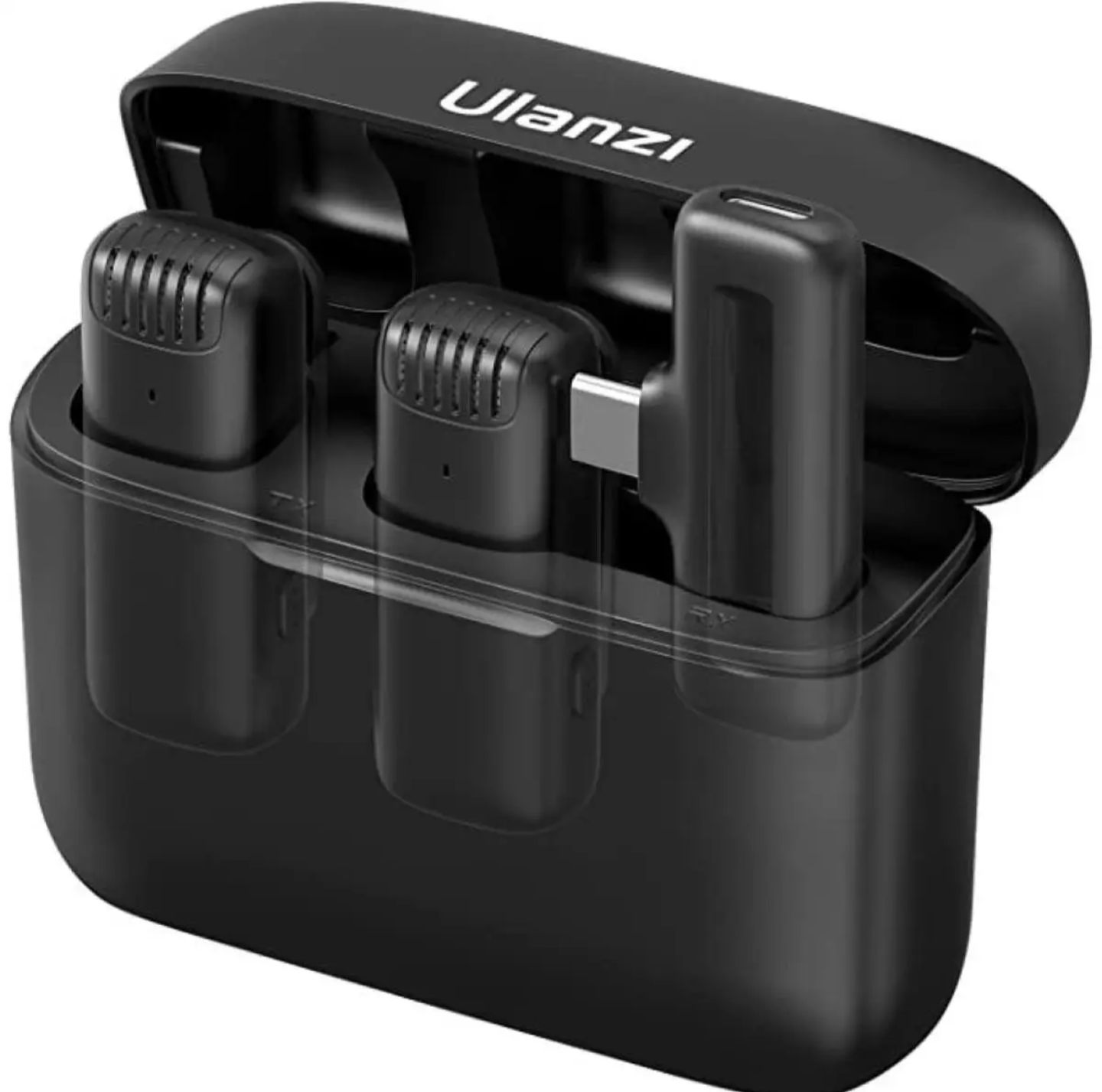 Ulanzi J12 Dual Wireless Microphone With Charging Case For Type-C /lightning for i phone