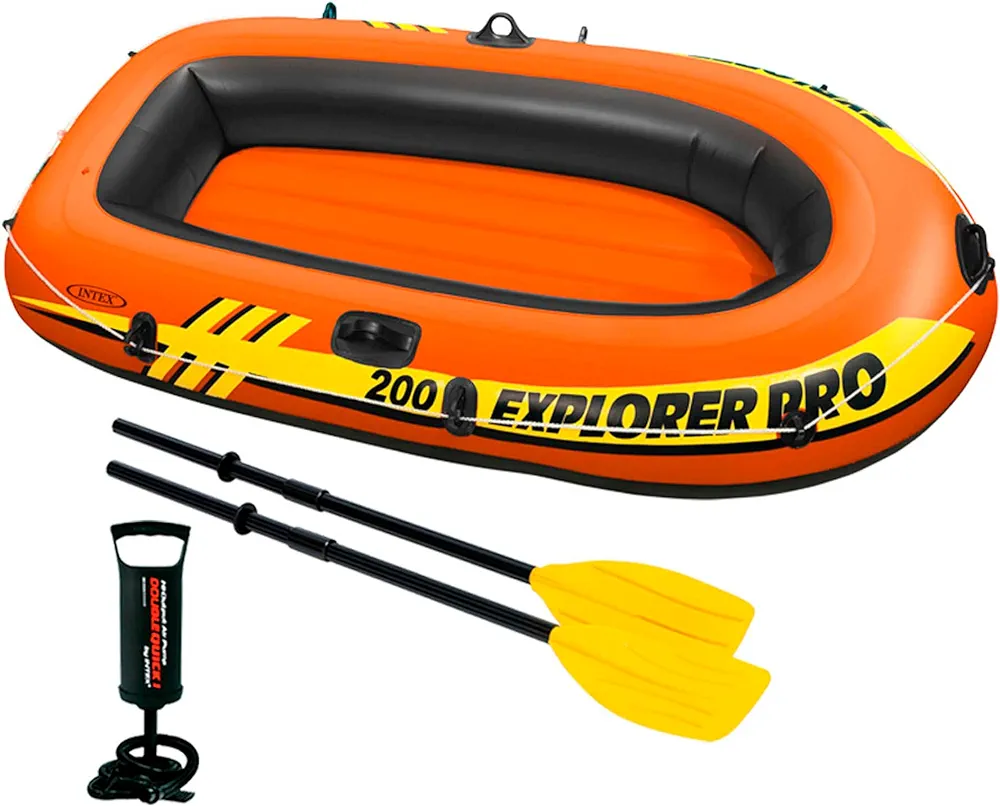 Intex Explorer Pro 200 Boat Set, Multicolor. 