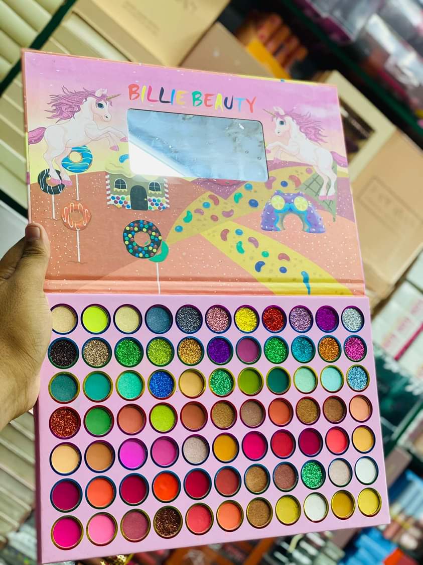 BILLIE Beauty 77 Color Eyeshadow Palette Matte Eyeshadow Glittery Eyeshadow Shimmer Eyeshadow Colorful Eyeshadow. 