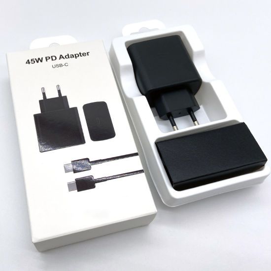 Official Samsung 45W PD Fast Charging Adapter Type-C to Type-C Adapter and Cable 2 pin