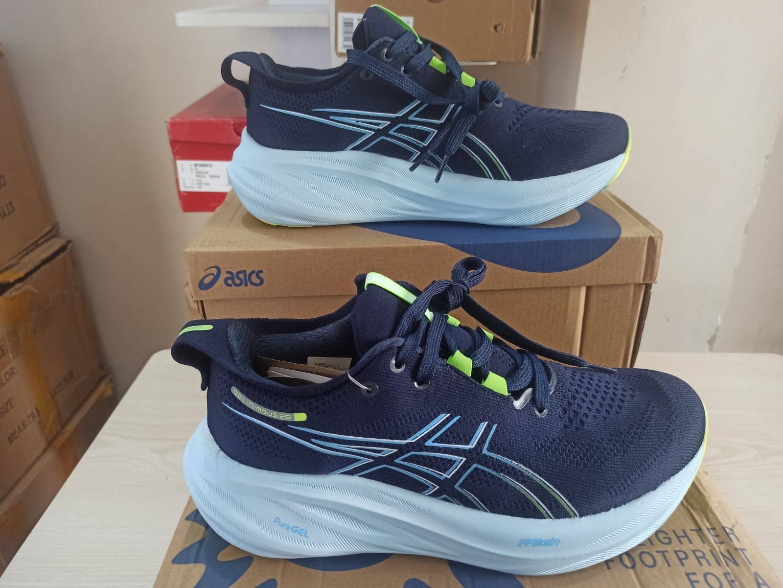 Asics gel nimbus 26  running shoes for men. 