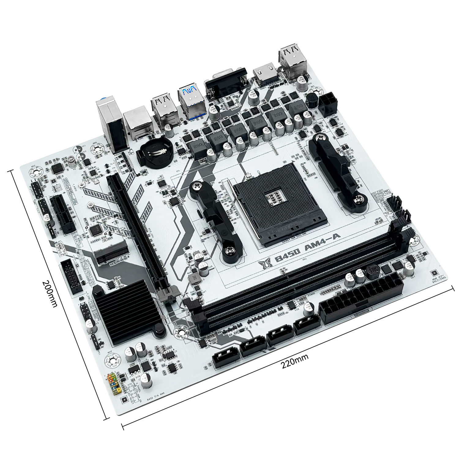 MACHINIST B450 Motherboard AMD Processor Dual-channel DDR4 Memory AM4 Mainboard M.2 NVME (Supports Ryzen 5500 5600 5600G CPU). 