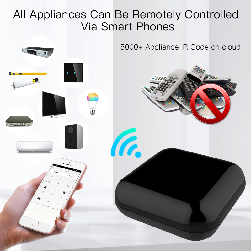 MOES New WiFi RF IR Universal Remote Controller RF Appliances Appliances Tuya Smart Life App Voice Control via Alexa Google Home. 