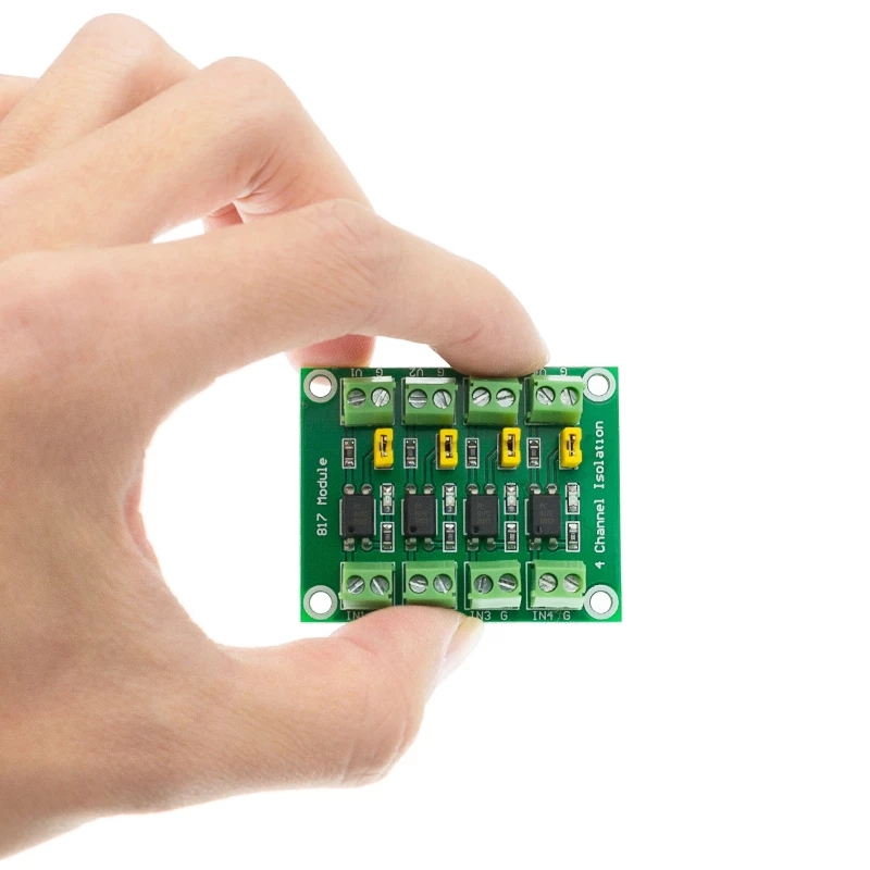 PC817 2 4 Channel Optocoupler Isolation Board Voltage Converter Adapter 3.3V to 5V Module 3.6-30V Driver Photoelectric Isolated. 