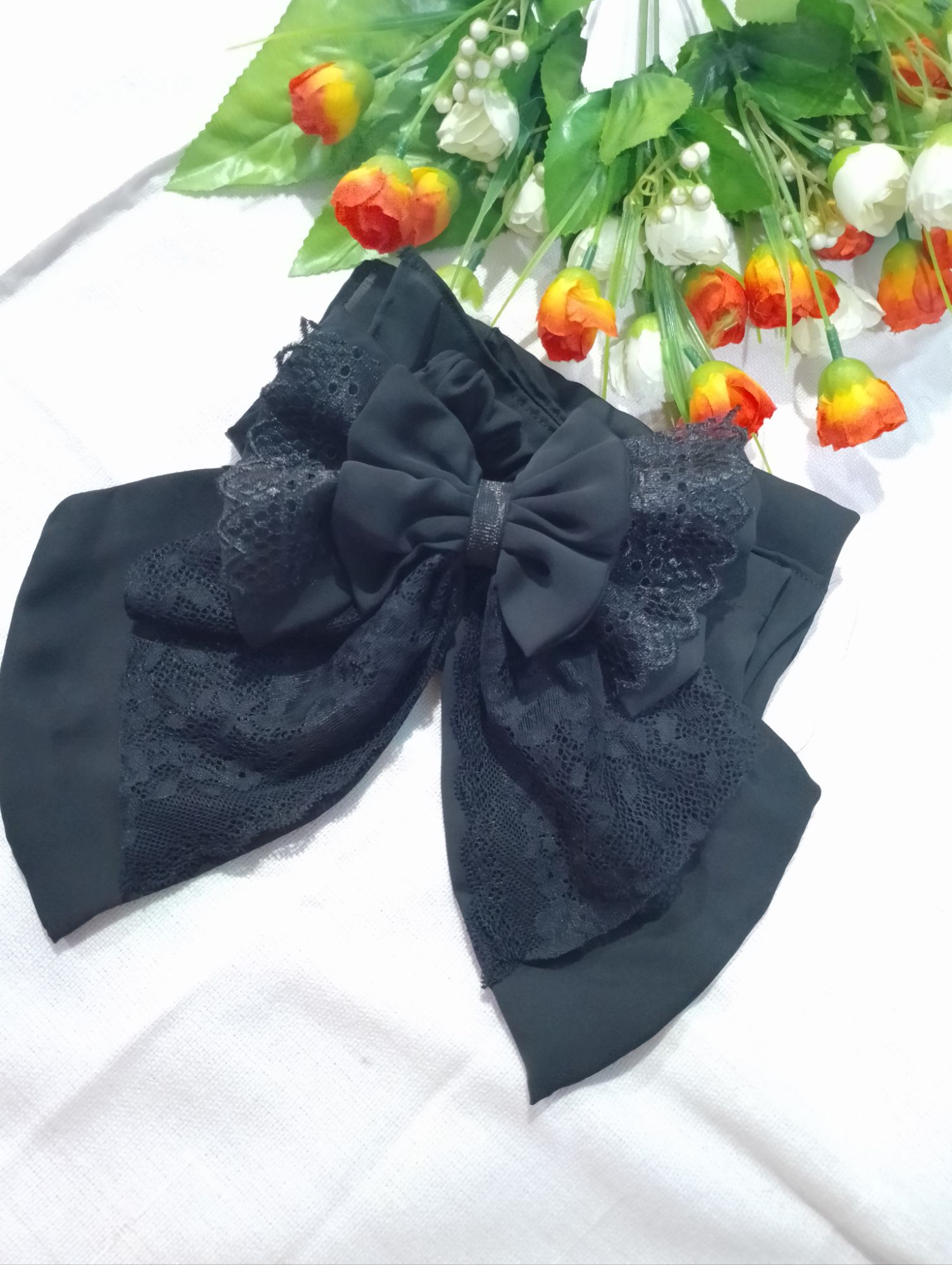 Butterfly Niqab with Rubber System, New Stylish and Comfortable Design for Modest Fashion. 