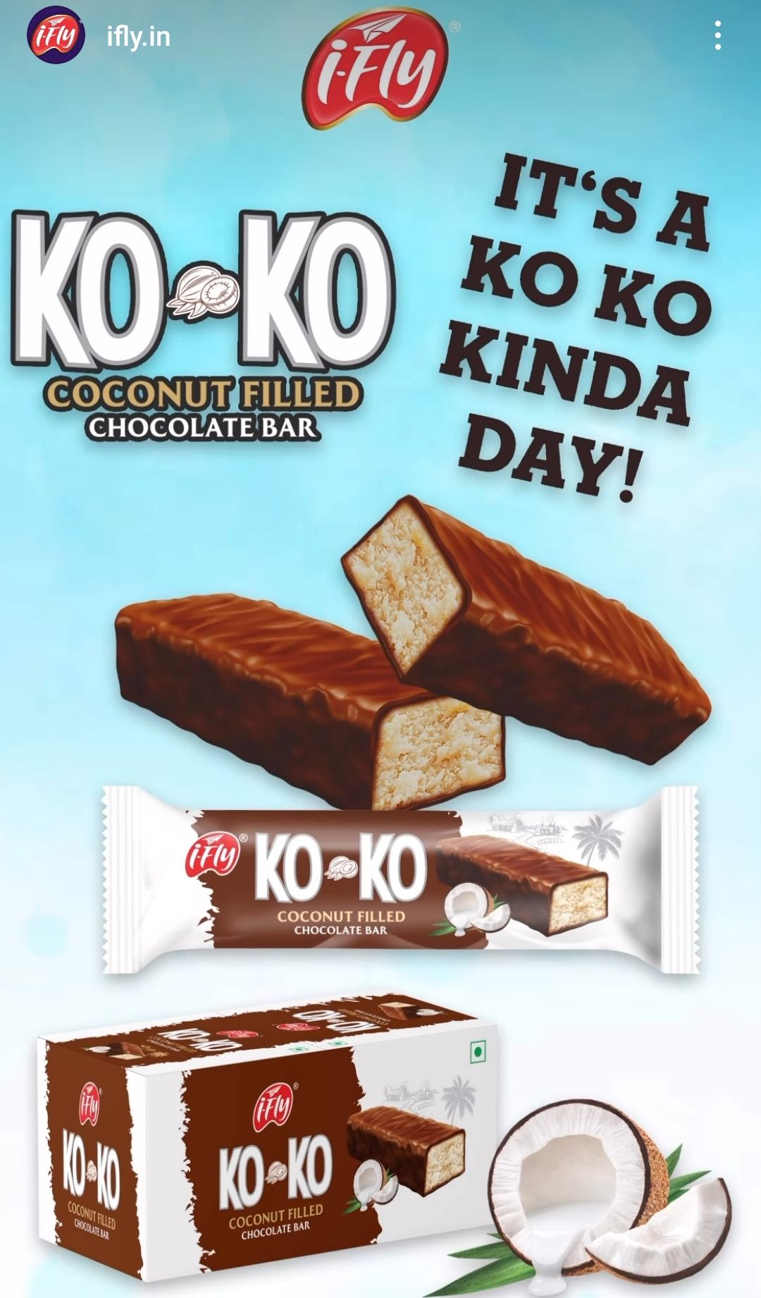 koko coconut filled chocolate. 
